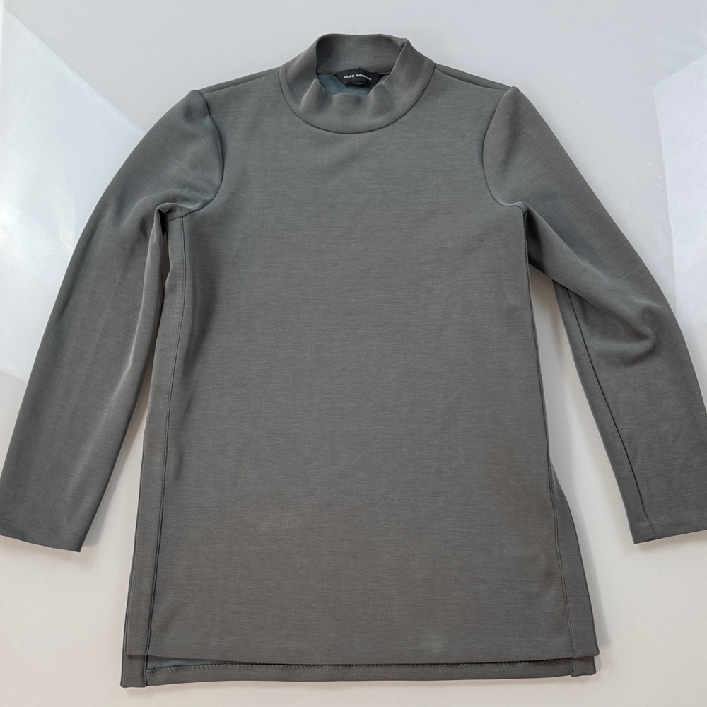 CLUB MONACO Structured Mock Neck Tunic – Size XS